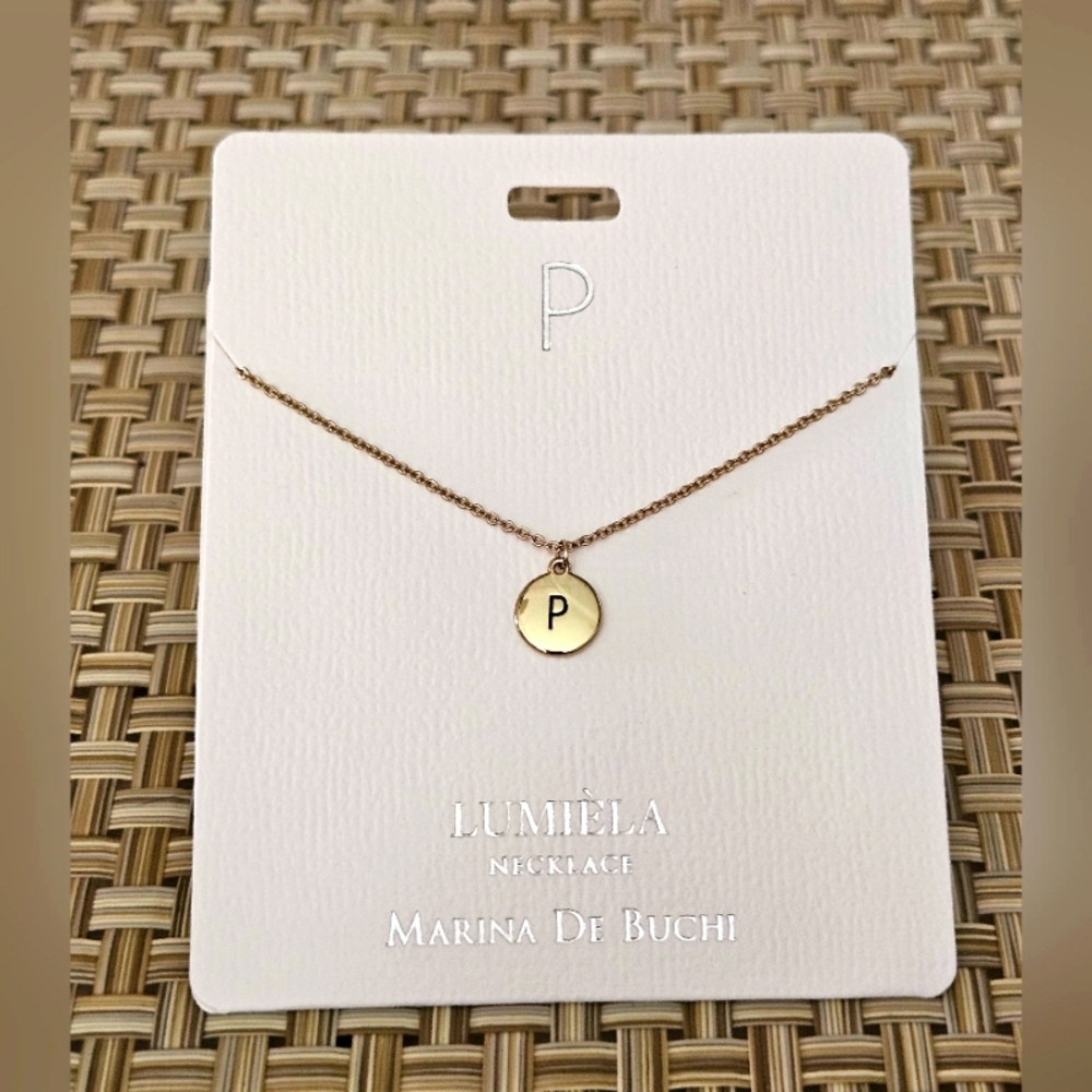 🌟 P * Initial Name Chain Lumiela Necklace 🌟